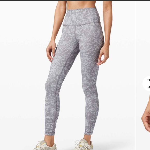 Lululemon Wunder Train High-Rise Tight 25" - Summer Shade Ice Grey Multi - Picture 1 of 6